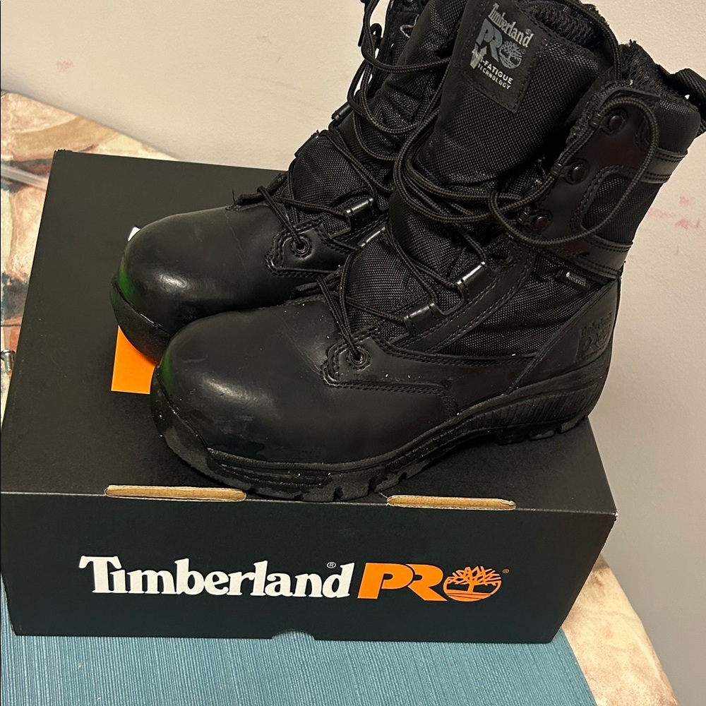 Clearance Timberland PRO Men's Rugged Black Work Boots